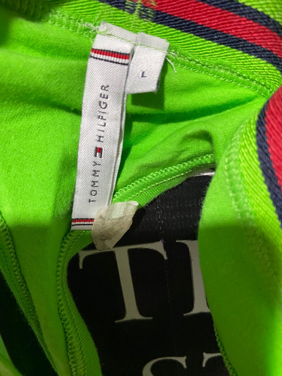 TOMMY HILFIGER |L| B27| WOMEN NEON GREEN LINGERIE SET