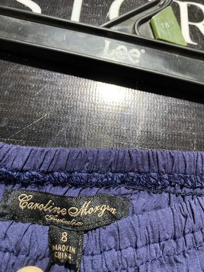 CAROLINE MORGAN |XS| WAIST 24| B27| WOMEN PREMIUM VISCOSE SMOCKED WAIST JOGGER TROUSERS