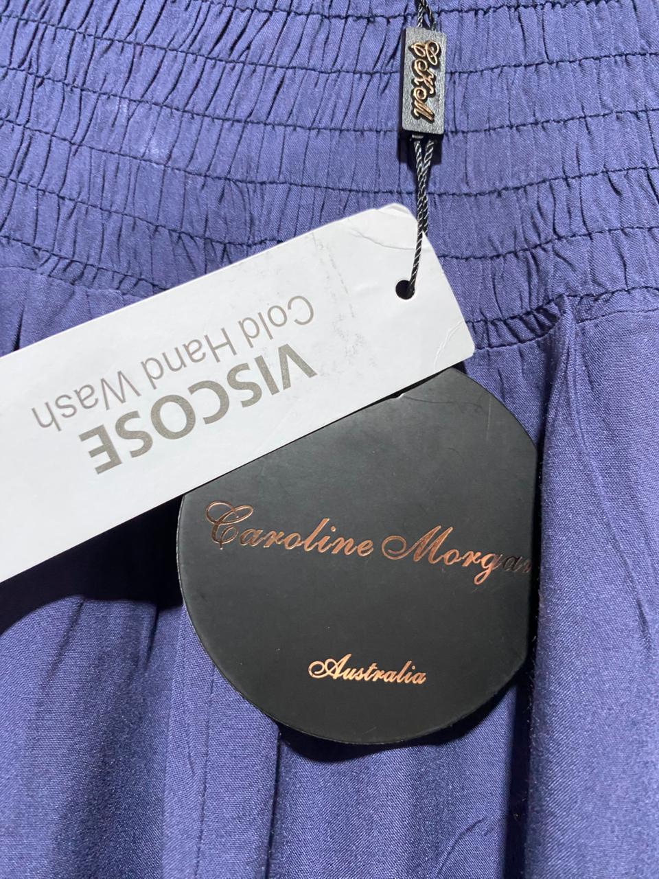 CAROLINE MORGAN |XS| WAIST 24| B27| WOMEN PREMIUM VISCOSE SMOCKED WAIST JOGGER TROUSERS
