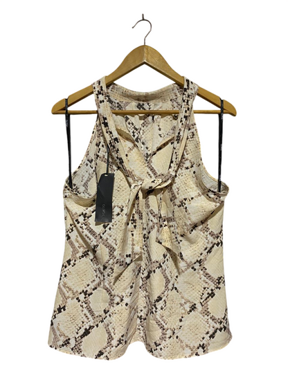 TOKITO |L| BUST 19| B28| WOMEN'S SNAKESKIN PRINT HALTER NECK BLOUSE / TOP