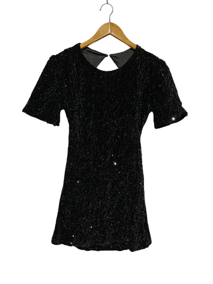 |M| BUST 16| B28| WOMEN'S SEQUINED BACKLESS MINI DRESS / PARTY WEAR