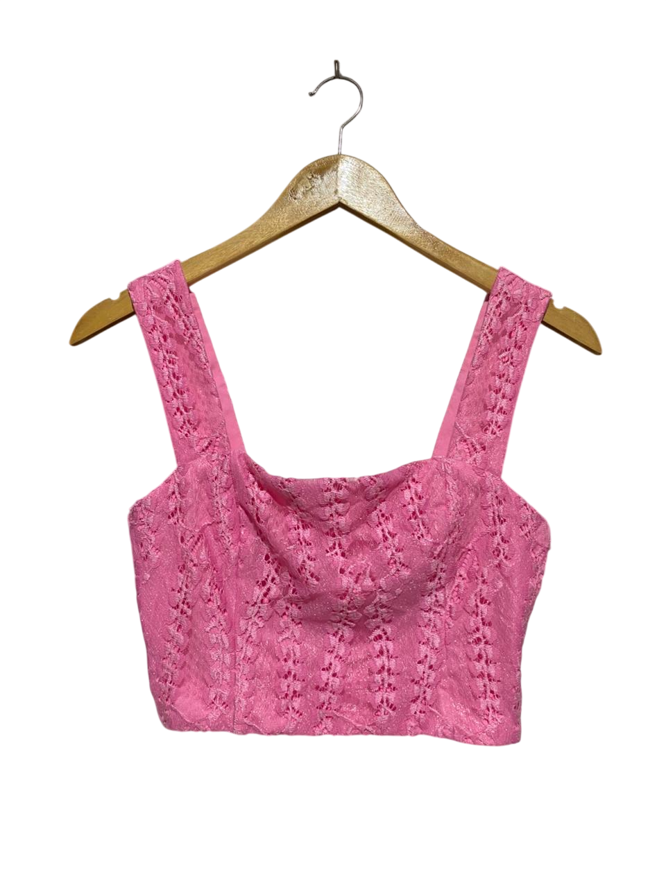 KOOKAI |S| BUST 14| B28| WOMEN'S LACE CROPPED CAMI TOP / CORSET BLOUSE