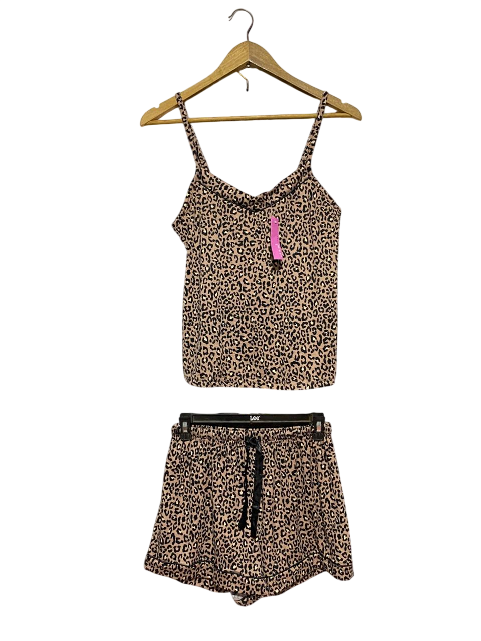 ED IT ED |S| B28| WOMEN'S LEOPARD PRINT PJ CO-ORD SET / SLEEPWEAR