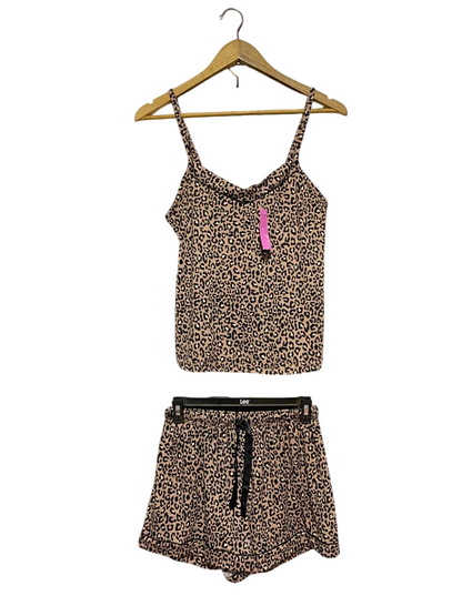 ED IT ED |S| B28| WOMEN'S LEOPARD PRINT PJ CO-ORD SET / SLEEPWEAR
