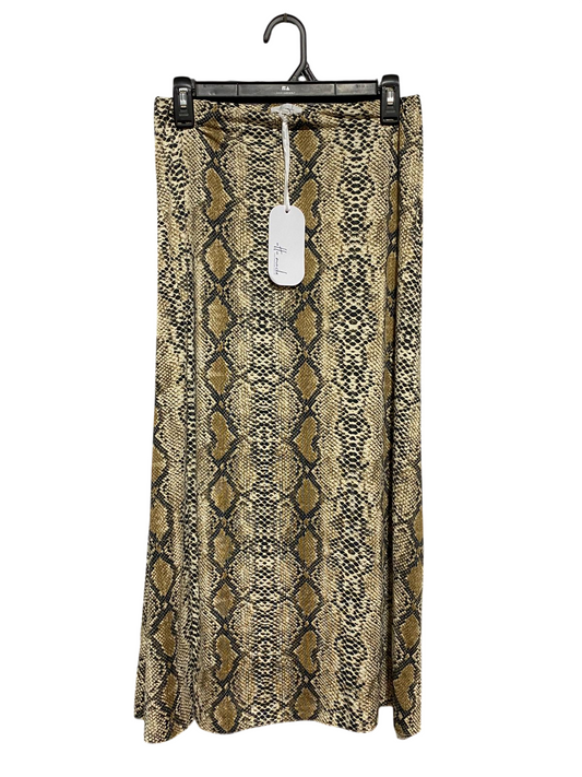 HI MODE |S| WAIST 26| B28| WOMEN'S SNAKESKIN PRINT MAXI SKIRT