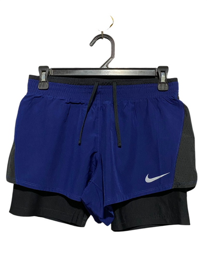 NIKE |S| WAIST 28| B28| WOMEN'S 2-IN-1 RUNNING SHORTS WITH INNER COMPRESSION TIGHTS