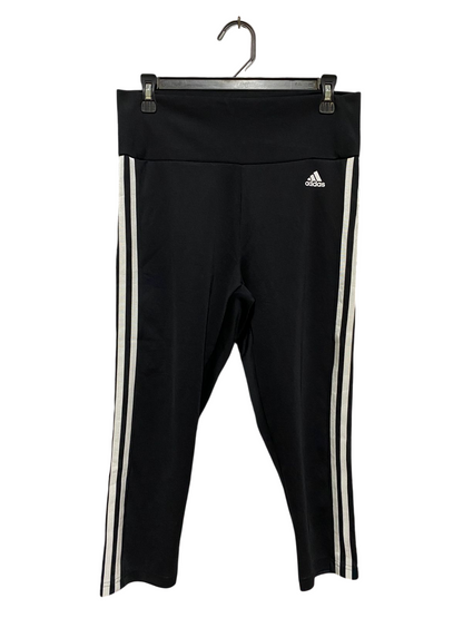 |L| WAIST 30| B28| WOMEN'S THREE-STRIPE CROPPED LEGGINGS / TROUSERS