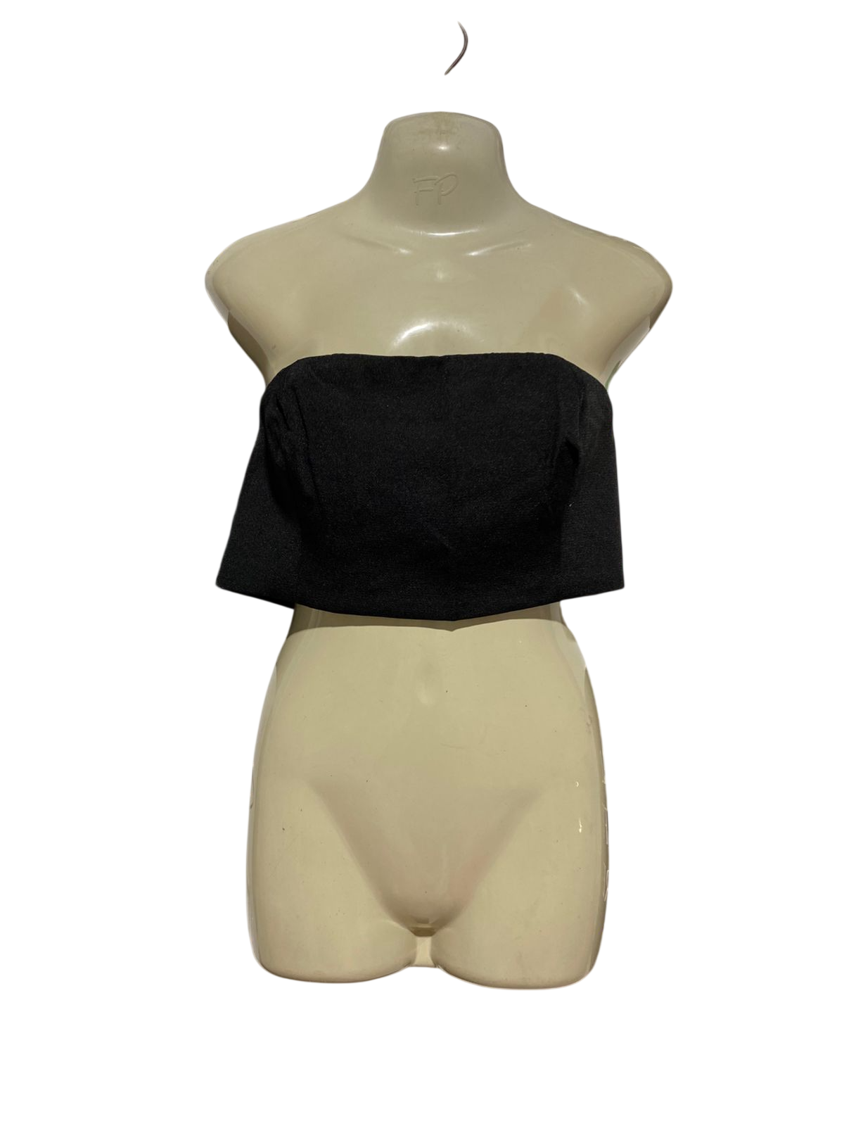 SHOWPO |M| BUST 17| B28| PREMIUM BLACK STRAPLESS STRUCTURED TUBE CROP TOP