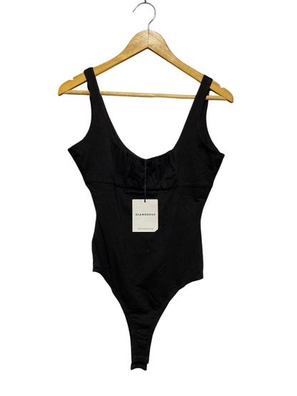 GLAMOROUS |S| BUST 16| B28| NEW BLACK GATHERED BUST BODYSUIT