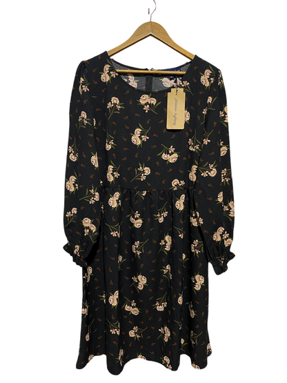 PRINCESS HIGHWAY |XL| BUST 21| B28| FLORAL & PAISLEY LONG SLEEVE MIDI DRESS