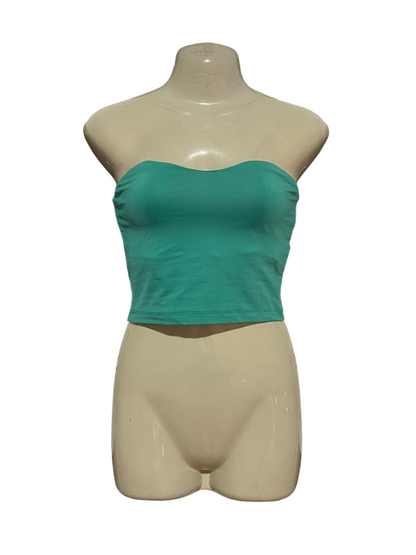 KOOKAI |XS| BUST 13| B29| PREMIUM SEAMLESS STRApless BANDEAU CROP TOP