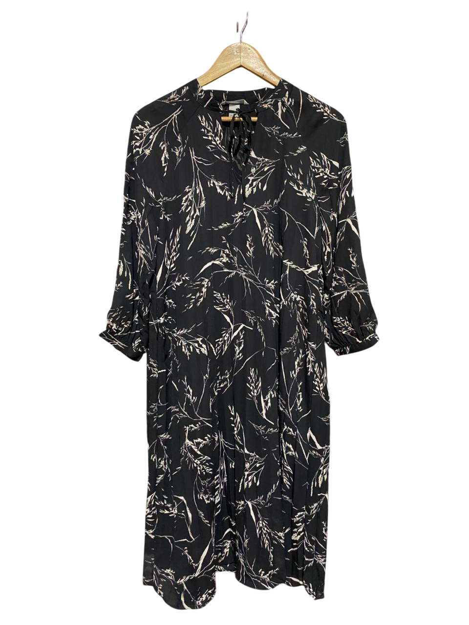 H&M |M| BUST 19| B29| WOMEN'S FLORAL PRINT LONG-SLEEVE MIDI / MAXI DRESS