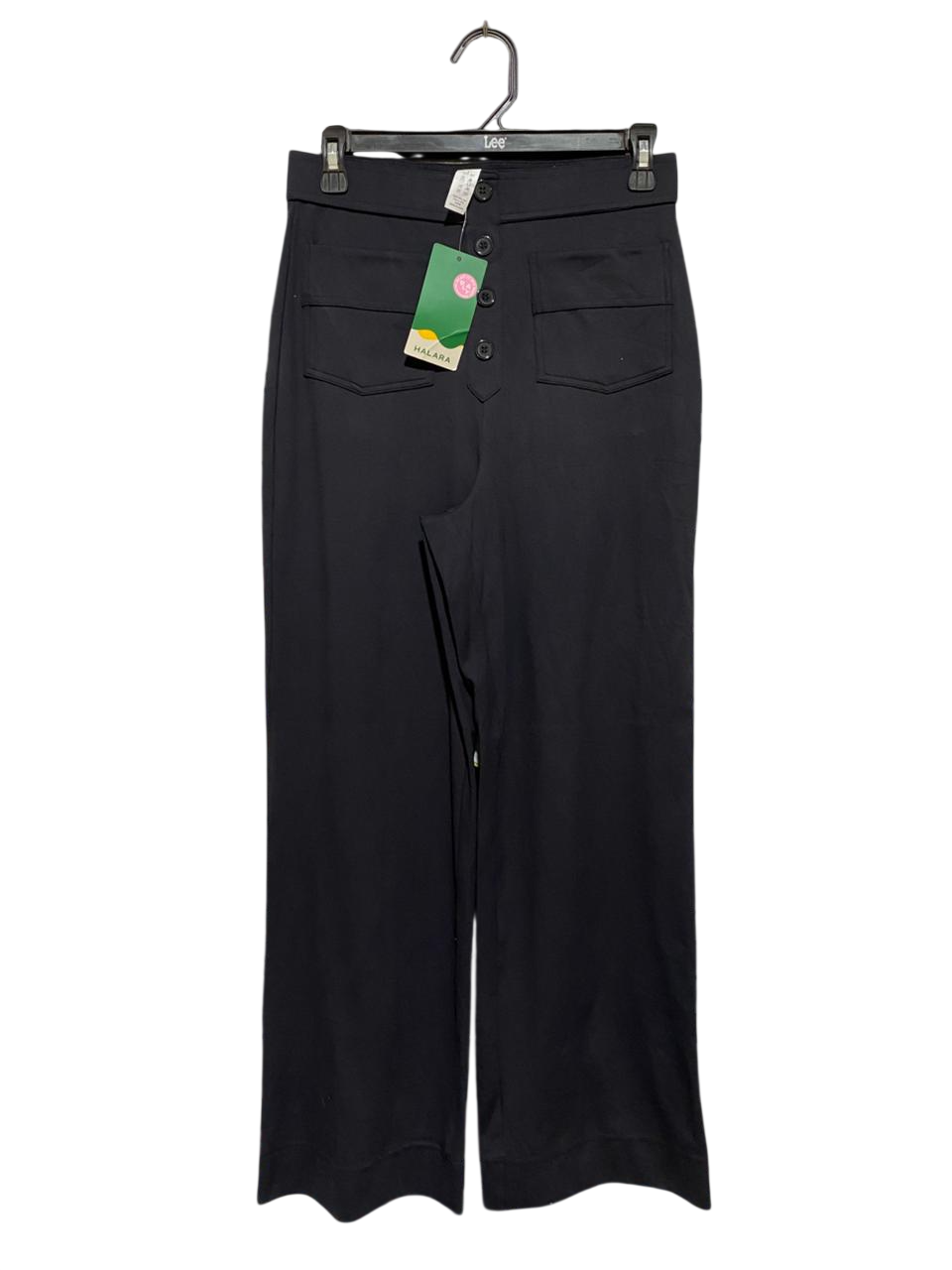 HALARA |M| WAIST 28| B29| WOMEN'S HIGH-WAISTED BUTTON FLY WIDE LEG PANTS / TROUSERS