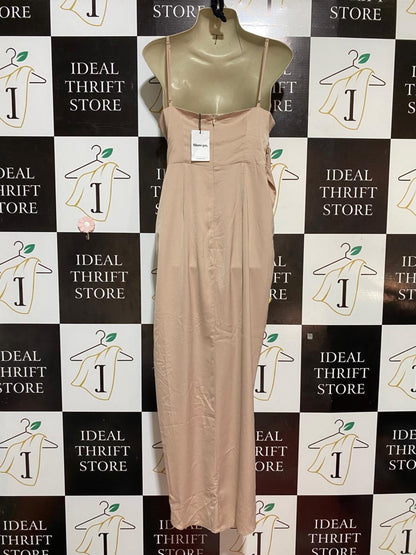 SHOWPO |M| BUST 17| B29| PREMIUM SATIN WRAP FRONT MAXI DRESS