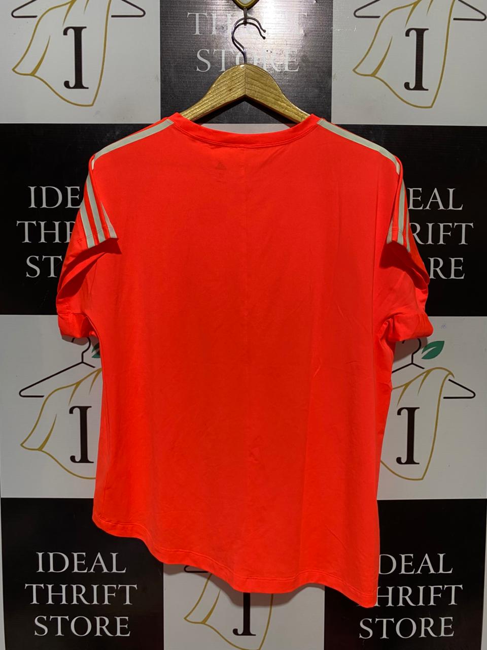 ADIDAS |XL| BUST FREE| B28| 3-STRIPES ATHLETIC TRAINING T-SHIRT