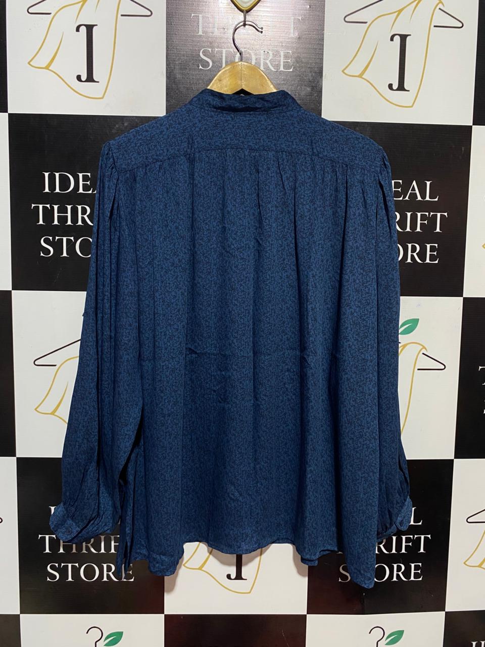 UNIQLO |XL| BUST FREE| B28| ABSTRACT PRINT BUTTON-DOWN BLOUSE