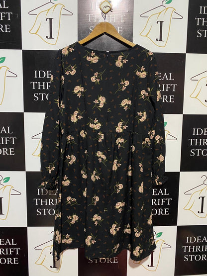 PRINCESS HIGHWAY |XL| BUST 21| B28| FLORAL & PAISLEY LONG SLEEVE MIDI DRESS