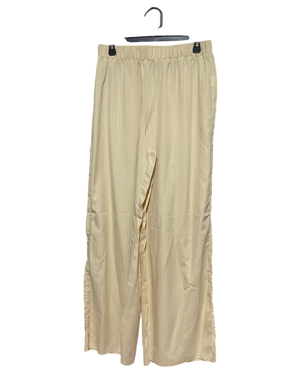 SHEIN |L| WAIST 29| B29| PREMIUM CREAM LIGHTWEIGHT WIDE-LEG TROUSERS