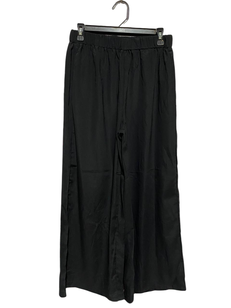 |M| WAIST 28| B29| CLASSIC BLACK HIGH-WAISTED WIDE-LEG TROUSERS