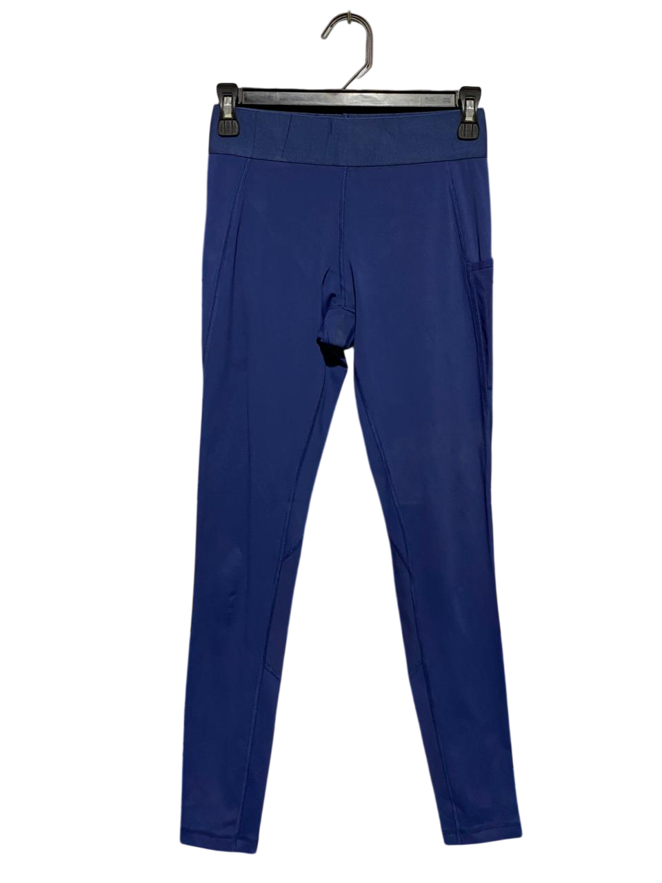 ADIDAS |S| WAIST 25| B29| PREMIUM DEEP BLUE HIGH-WAISTED ATHLETIC LEGGINGS WITH SIDE POCKETS