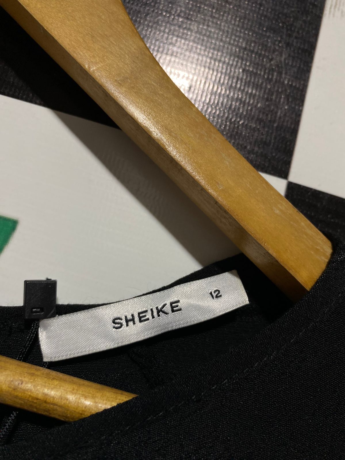 SHEIKE |M| BUST 21| B29| PREMIUM BLACK CROP BLOUSE WITH MULTI-TIERED RUFFLE SLEEVES