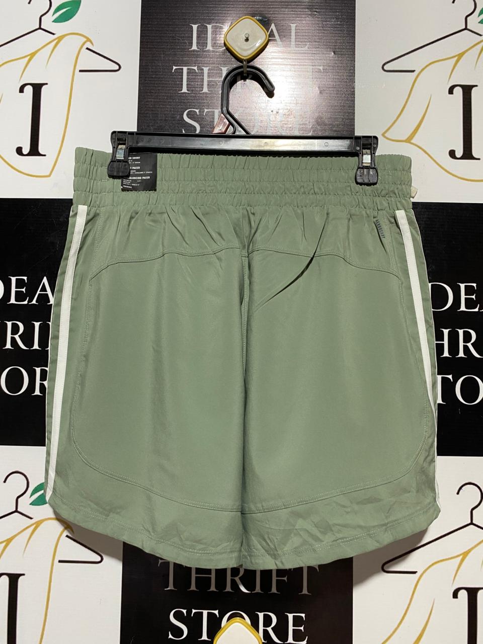 ADIDAS |L| WAIST 30| B29| HIGH-WAISTED 3-STRIPE RUNNING SHORTS
