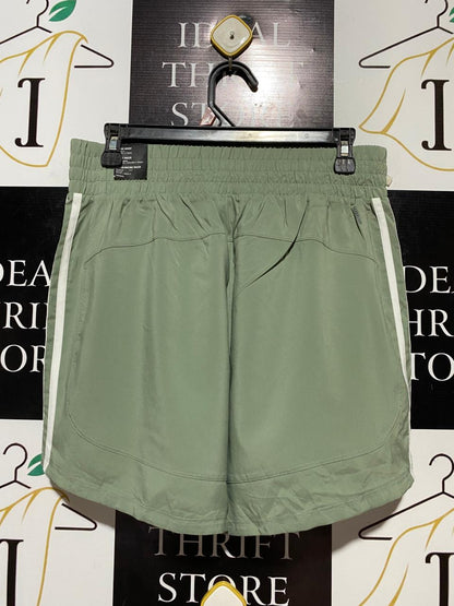 ADIDAS |L| WAIST 30| B29| HIGH-WAISTED 3-STRIPE RUNNING SHORTS