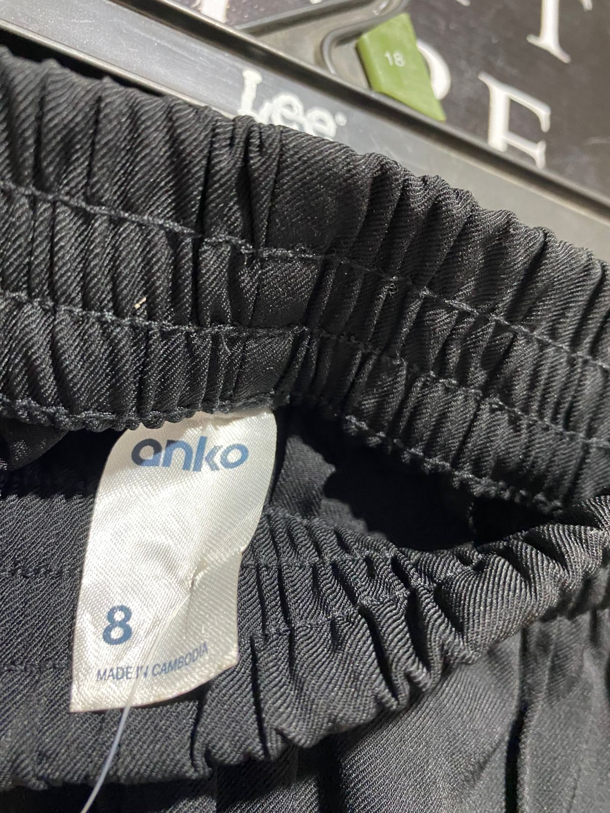 ANKO |S| WAIST 26| B29| PREMIUM BLACK WIDE-LEG TROUSERS WITH WHITE SIDE STRIPES