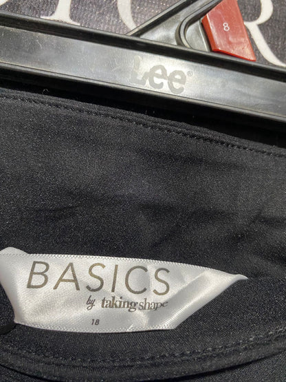 BASICS |XXL| WAIST 38| B29| PREMIUM BLACK TAPERED TROUSERS