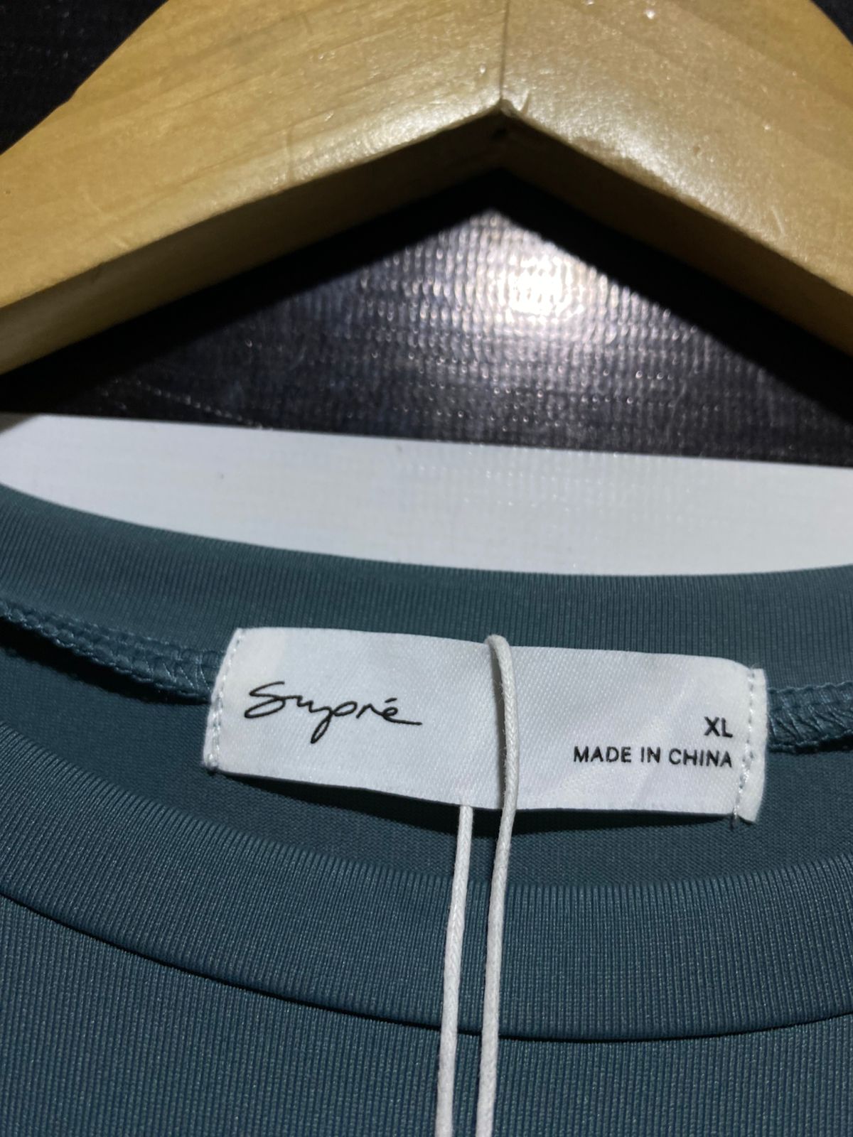 SUPRE |XL| BUST 17| B29| SAGE GREEN CLASSIC SHORT SLEEVE CASUAL TEE SHIRT