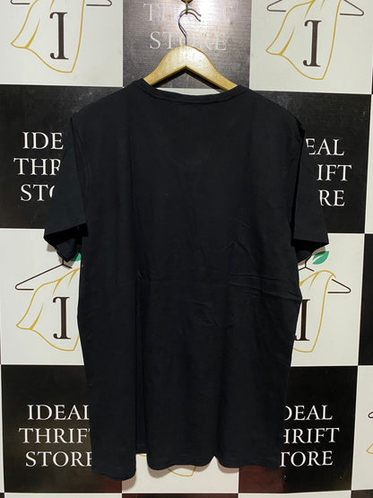 BRILLIANT BASICS |XL| BUST 23| B29| BLACK V-NECK CLASSIC CASUAL TEE SHIRT