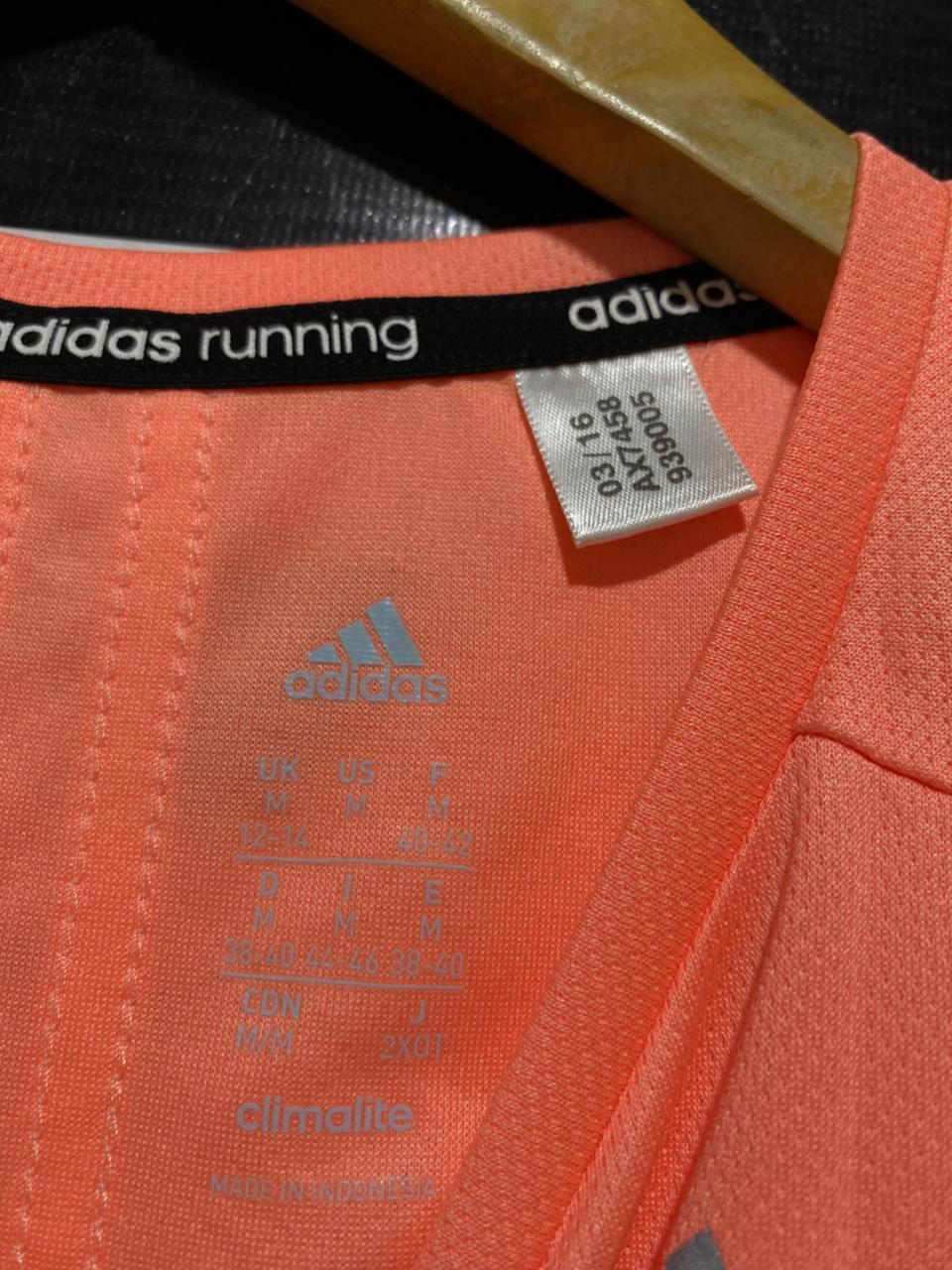 ADIDAS |M| BUST 17| B29| RUNNING WOMEN ORANGE RACERBACK TANK TOP