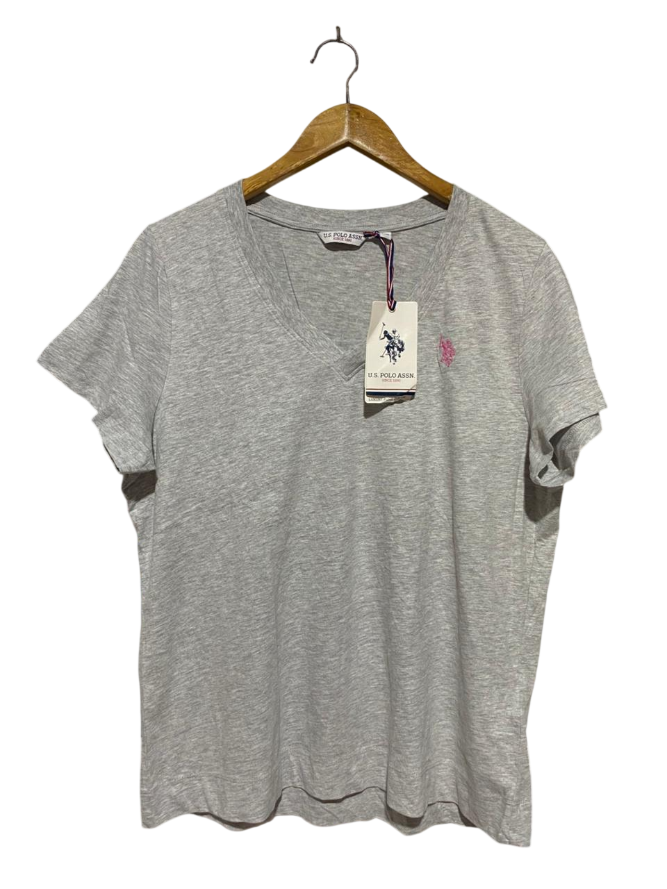 POLO ASSN |L| BUST 20| B30| V-NECK SHORT SLEEVE CASUAL T-SHIRT