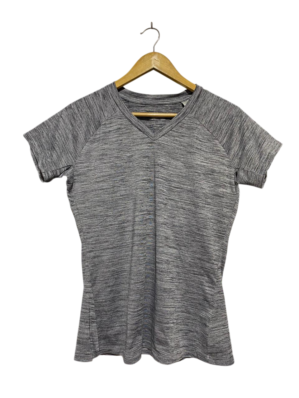 ADIDAS |M| BUST 18| B30| PREMIUM HEATHERED GREY V-NECK SPORTS T-SHIRT