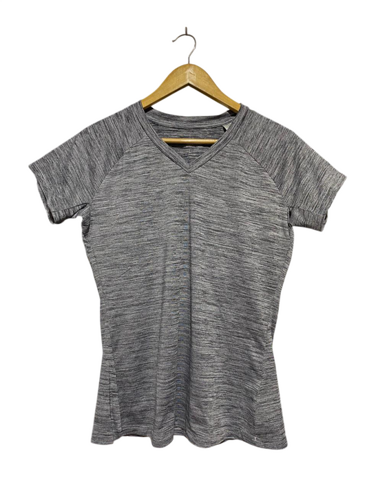 ADIDAS |M| BUST 18| B30| PREMIUM HEATHERED GREY V-NECK SPORTS T-SHIRT