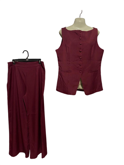 |XL| B30| PREMIUM SOPHISTICATED MAROON TWO-PIECE SUIT