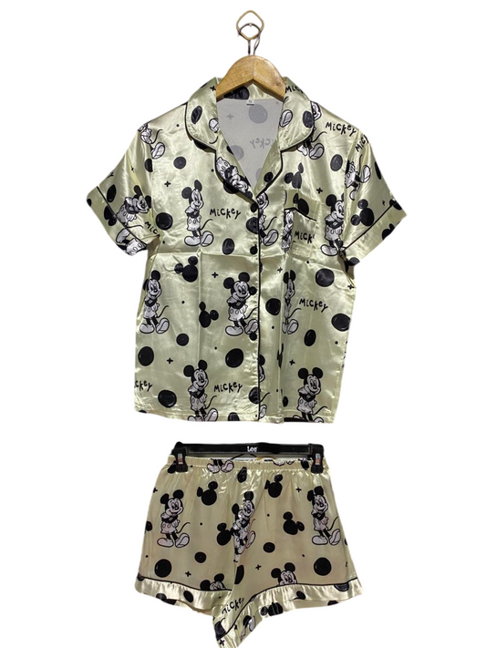 |S| B30| PREMIUM CARTOON CHARACTER SATIN LOUNGEWEAR CO-ORD SET
