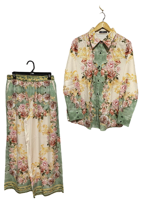 SHEIN |L| B30| PREMIUM LUXURY BAROQUE & FLORAL CO-ORD SET