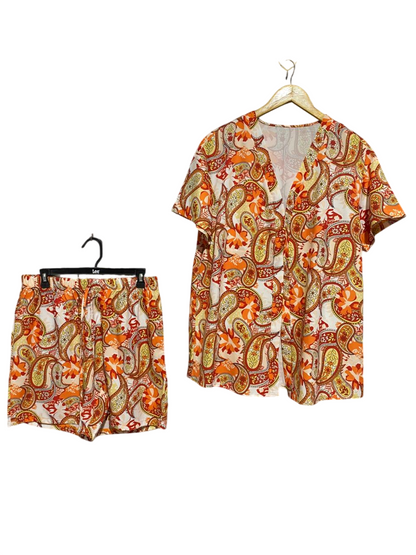 SHEIN CURVE |XL| B30| PREMIUM VIBRANT PAISLEY PRINT CO-ORD SET