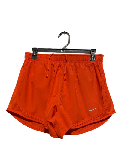 NIKE |L| WAIST 30| B30| DRI-FIT RUNNING SHORTS IN BURNT ORANGE