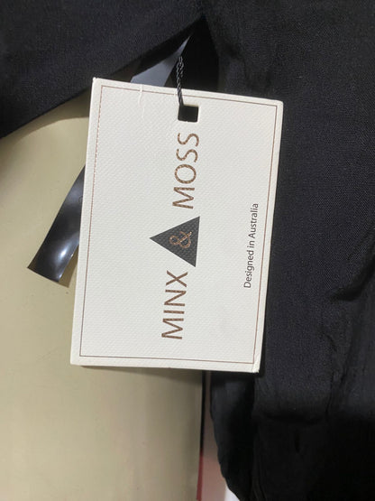 MINX & MOSS |S| BUST 15| B30| CHIC BLACK PUFF SLEEVE CROP TOP FOR WOMEN