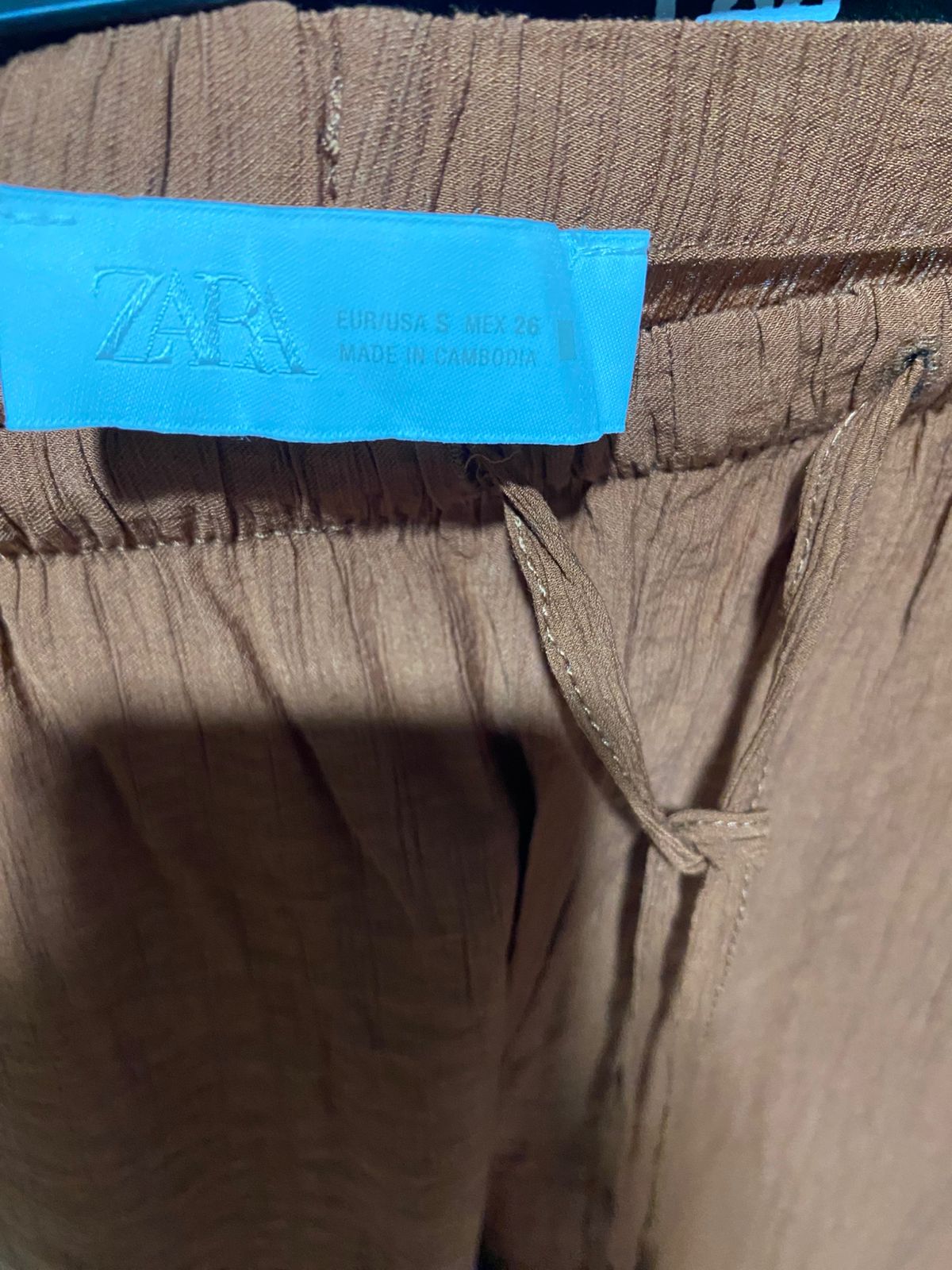 ZARA |L| WAIST 29| B30| RUST BROWN WIDE LEG PALAZZO PANTS FOR WOMEN