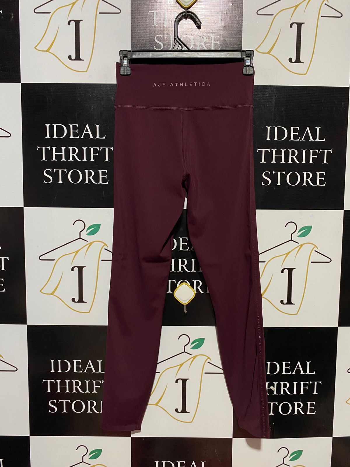 AJE ATHLETICA |XS| WAIST 24| B30| MAROON HIGH WAIST ACTIVEWEAR LEGGINGS FOR WOMEN