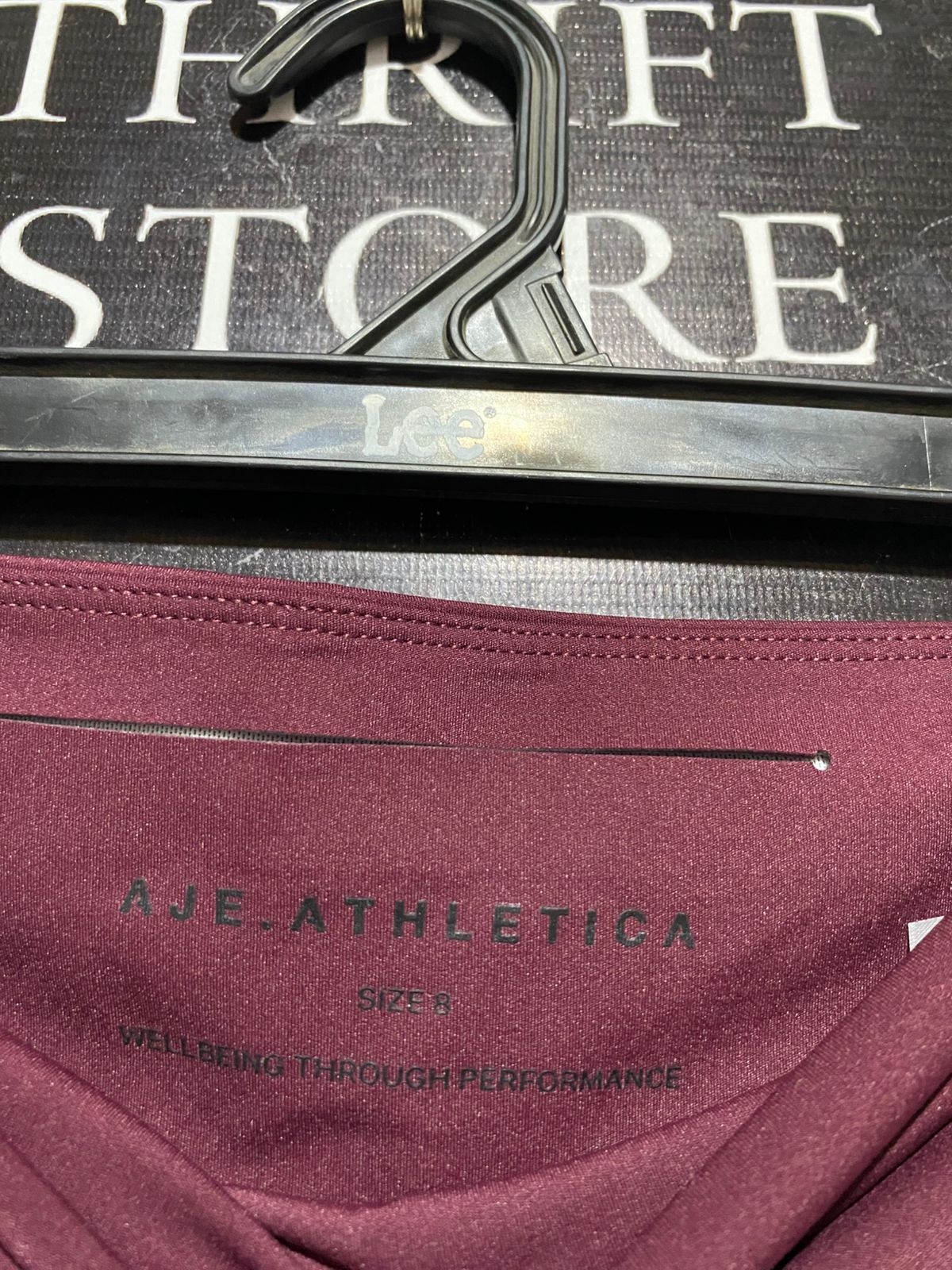 AJE ATHLETICA |XS| WAIST 24| B30| MAROON HIGH WAIST ACTIVEWEAR LEGGINGS FOR WOMEN