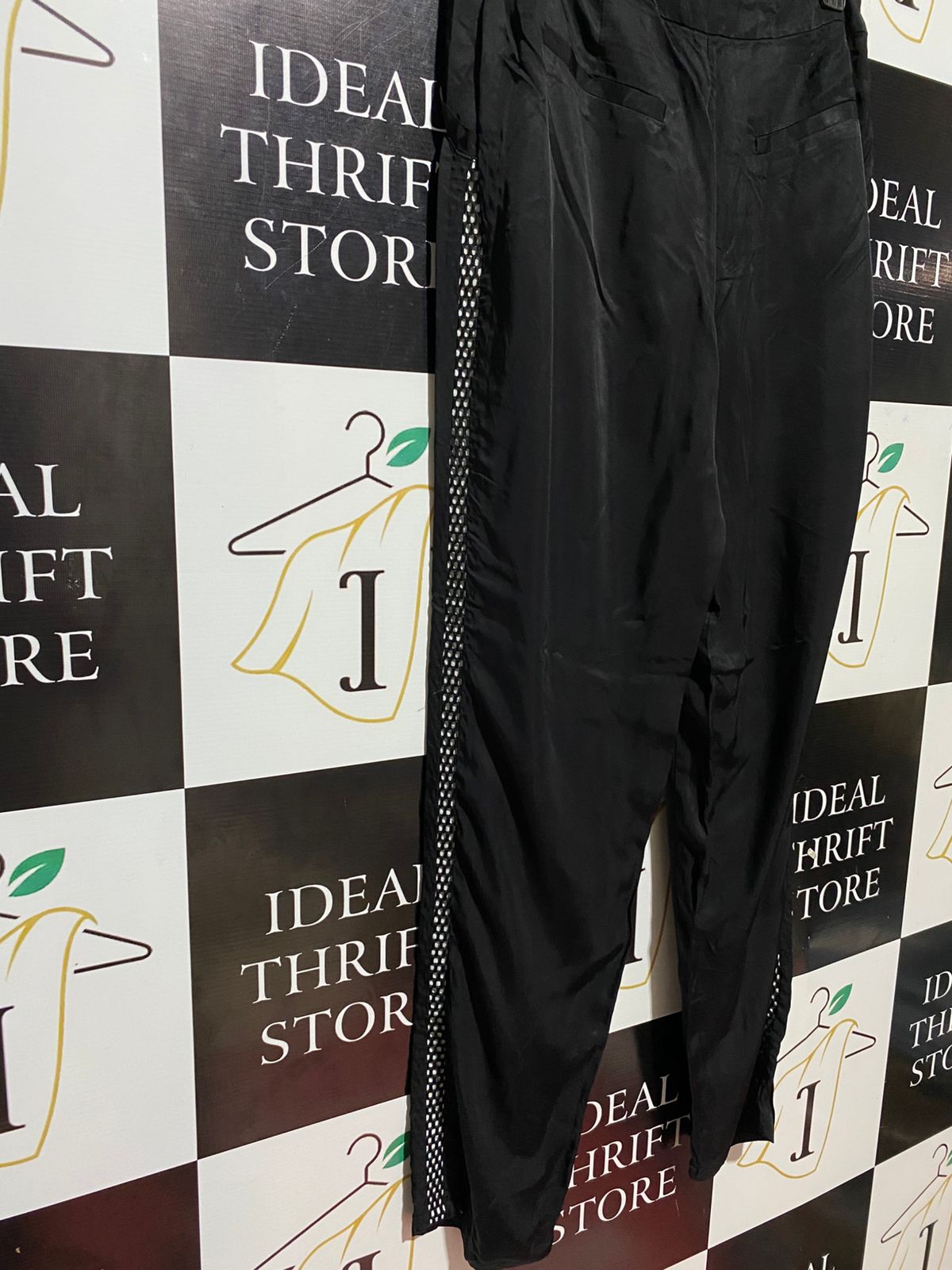 WAYNE |L| WAIST 31| B30| CLASSIC BLACK TAPERED TROUSERS FOR WOMEN