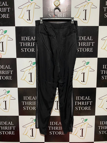 WAYNE |L| WAIST 31| B30| CLASSIC BLACK TAPERED TROUSERS FOR WOMEN
