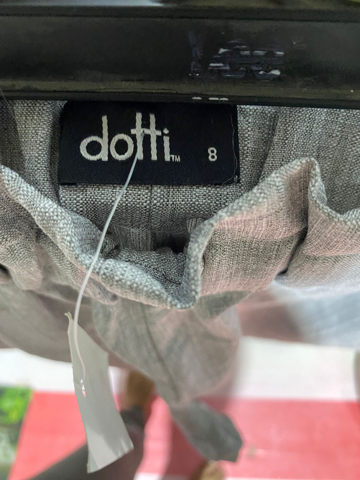 DOTTI |M| WAIST 28| B30| LIGHT GREY PAPERBAG WAIST TROUSERS FOR WOMEN