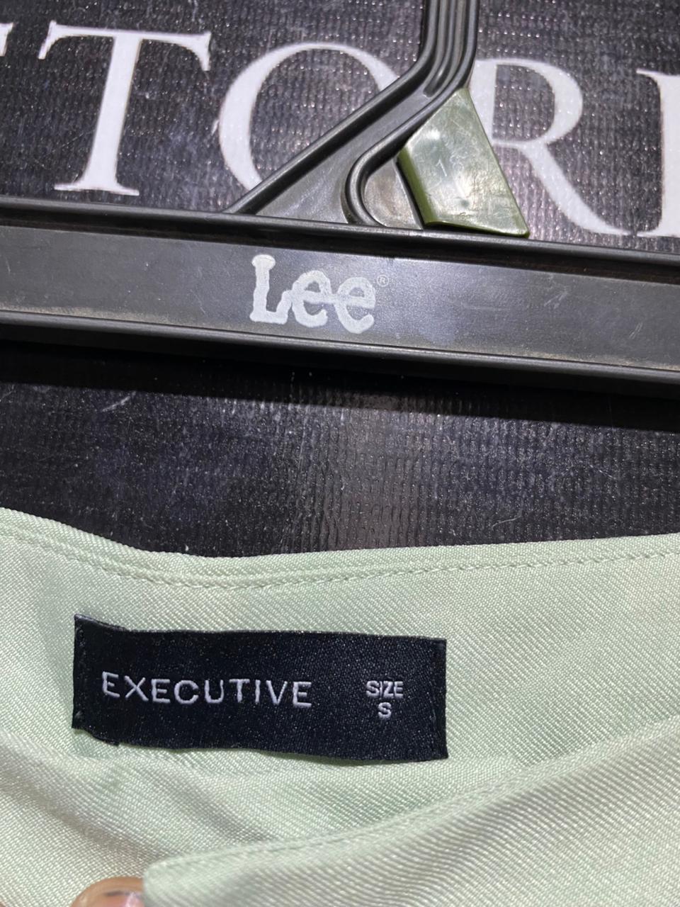 EXECUTIVE |S| WAIST 26| B30| PREMIUM HIGH-WAISTED WIDE-LEG TROUSERS IN SAGE GREEN