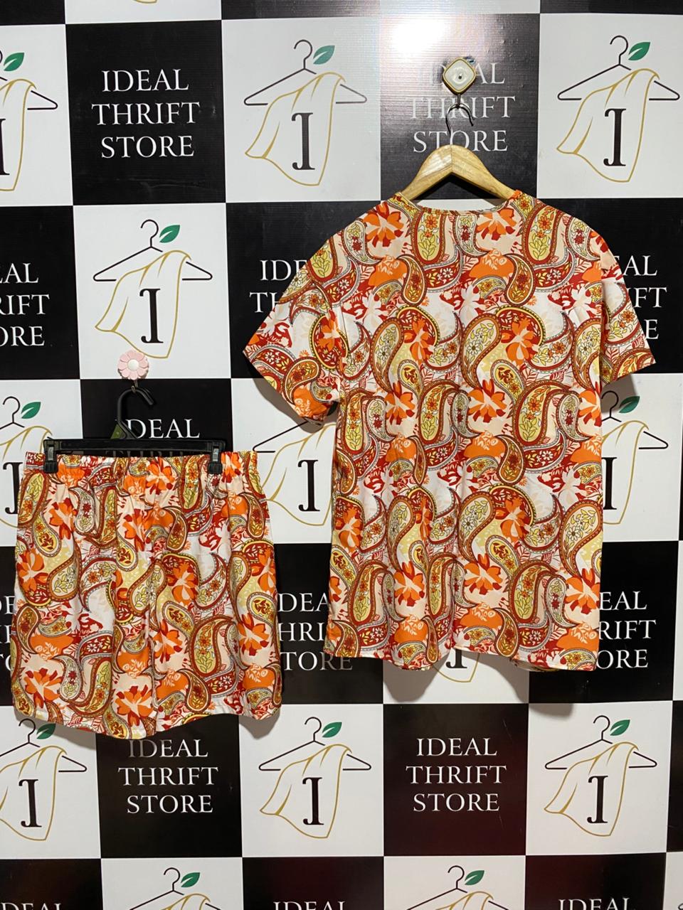 SHEIN CURVE |XL| B30| PREMIUM VIBRANT PAISLEY PRINT CO-ORD SET