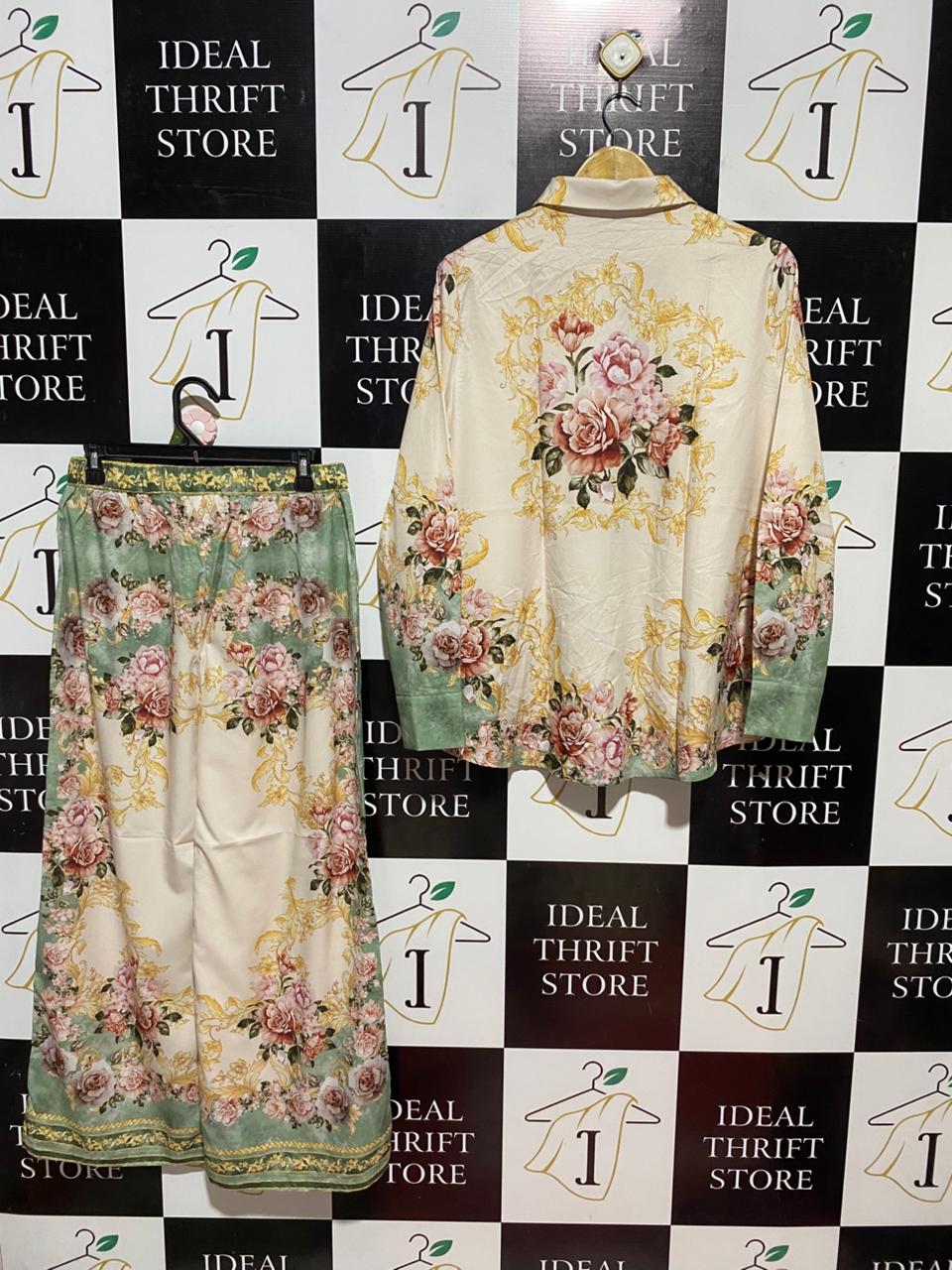 SHEIN |L| B30| PREMIUM LUXURY BAROQUE & FLORAL CO-ORD SET
